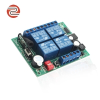ZK4PC-DC四路学习型433M香蕉视频下载网站遥控 开关控制器